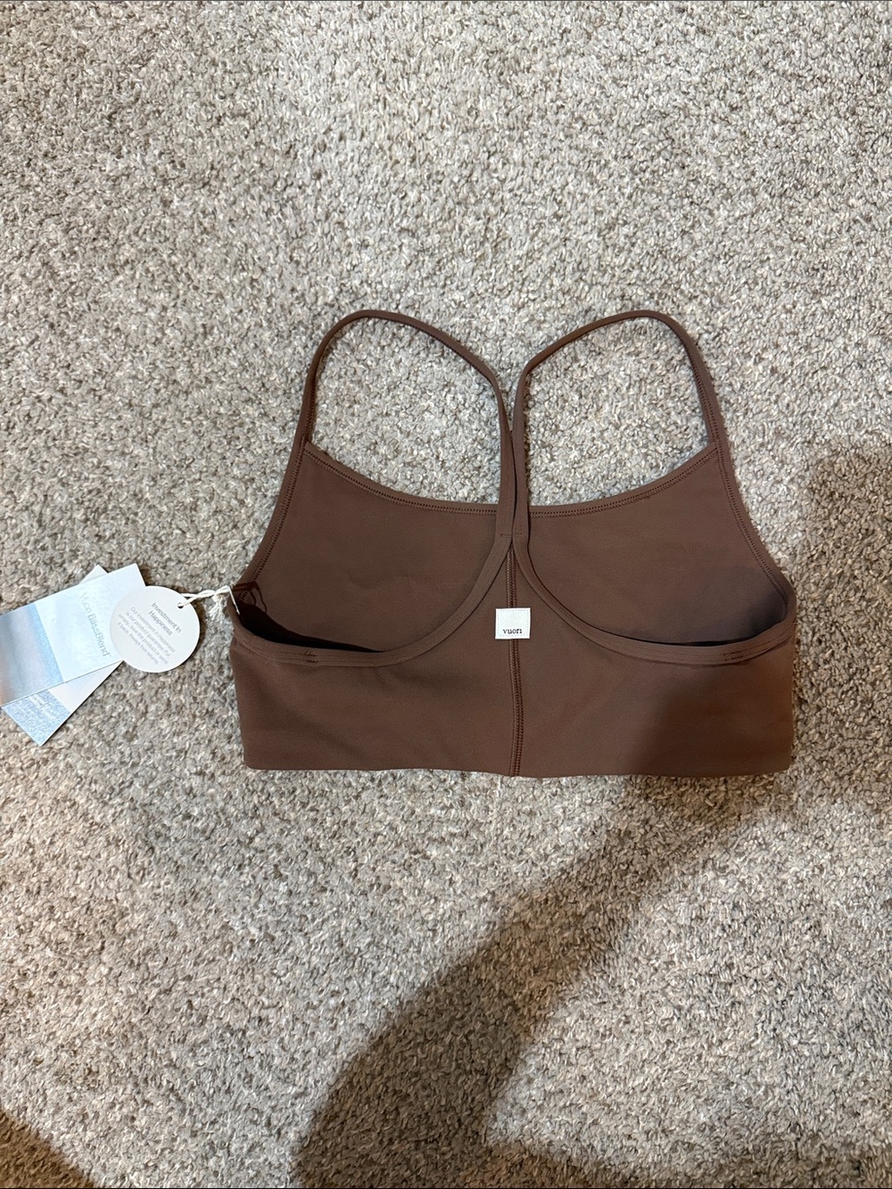 NWT Vuori All The Feels Bra size in Pepper size S - Picture 3 of 3